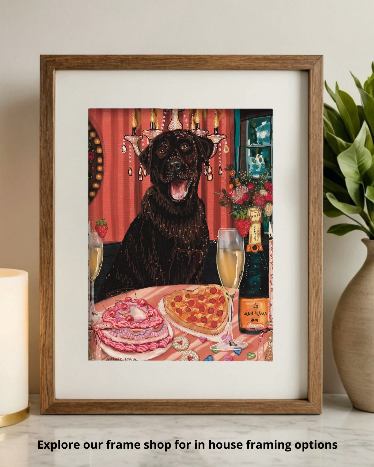 Labrador - Build Your Own Pet Portrait Paper Print