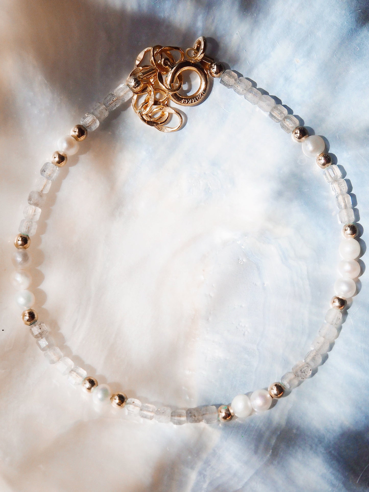 Gemstone and Pearl Bracelet - Ke'ala