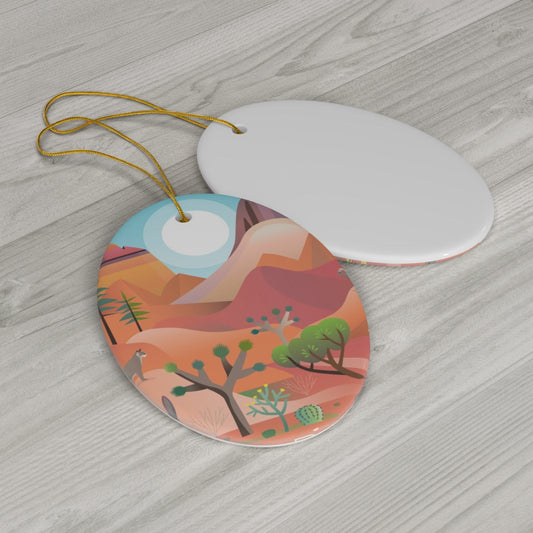 Red Rock Canyon Ceramic Ornament