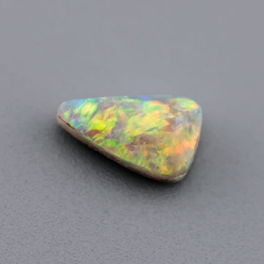 Triangle Natural Australian Black Opal Loose Gemstone 1.26 ct