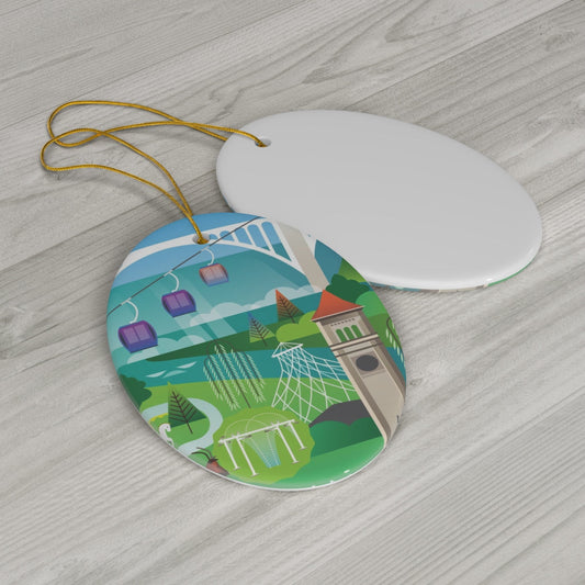 Spokane Ceramic Ornament