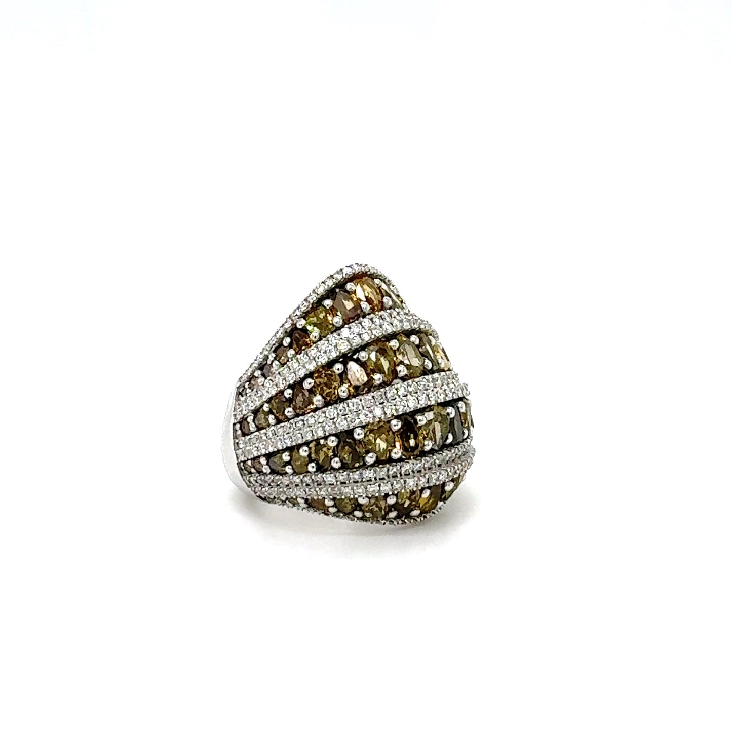 White & Yellow Diamond Ring