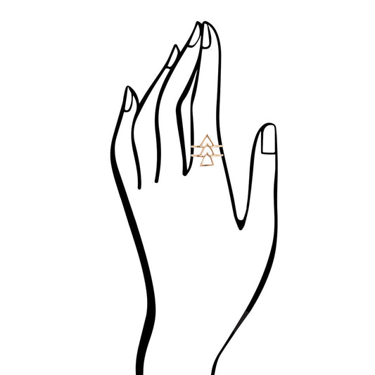 1, 2, 3 Go Golden Bronze Ring