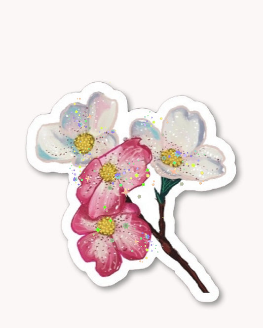 Dogwood Tree Flower Sticker