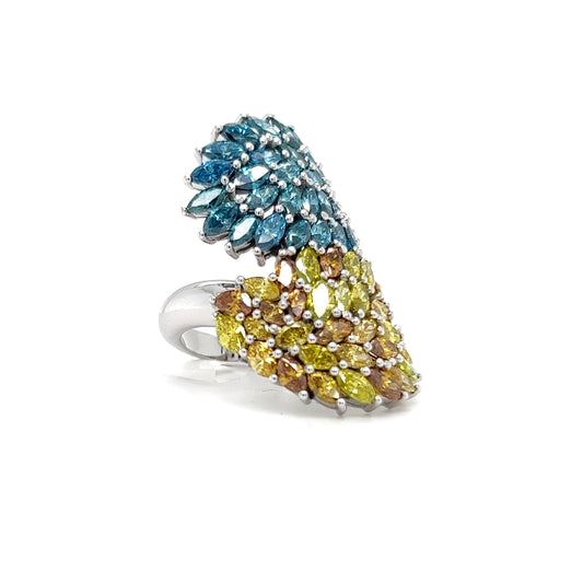 Fire & Ice Multi Color Diamond Ring