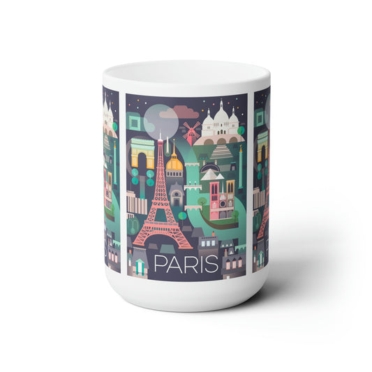 Paris Ceramic Mug 11oz or 15oz