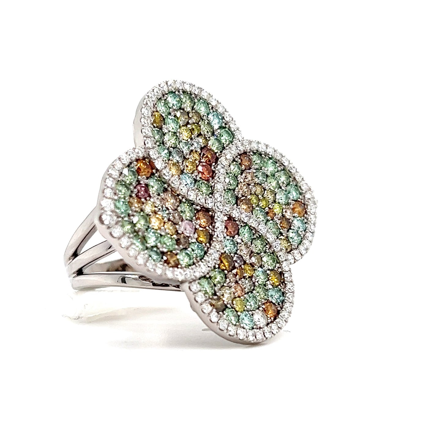 Desert Rose Multi Color Diamond Ring