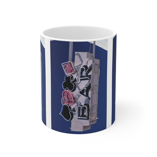 ROADSIDE MUGS - Neon Bar Ceramic Mug 11oz