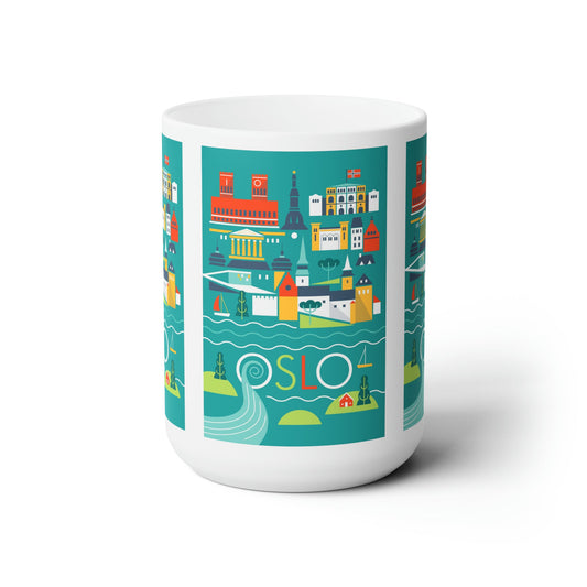 Oslo Scandi Ceramic Mug 11oz or 15oz