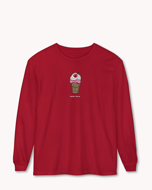 Strawberry Cone Long Sleeve T-Shirt