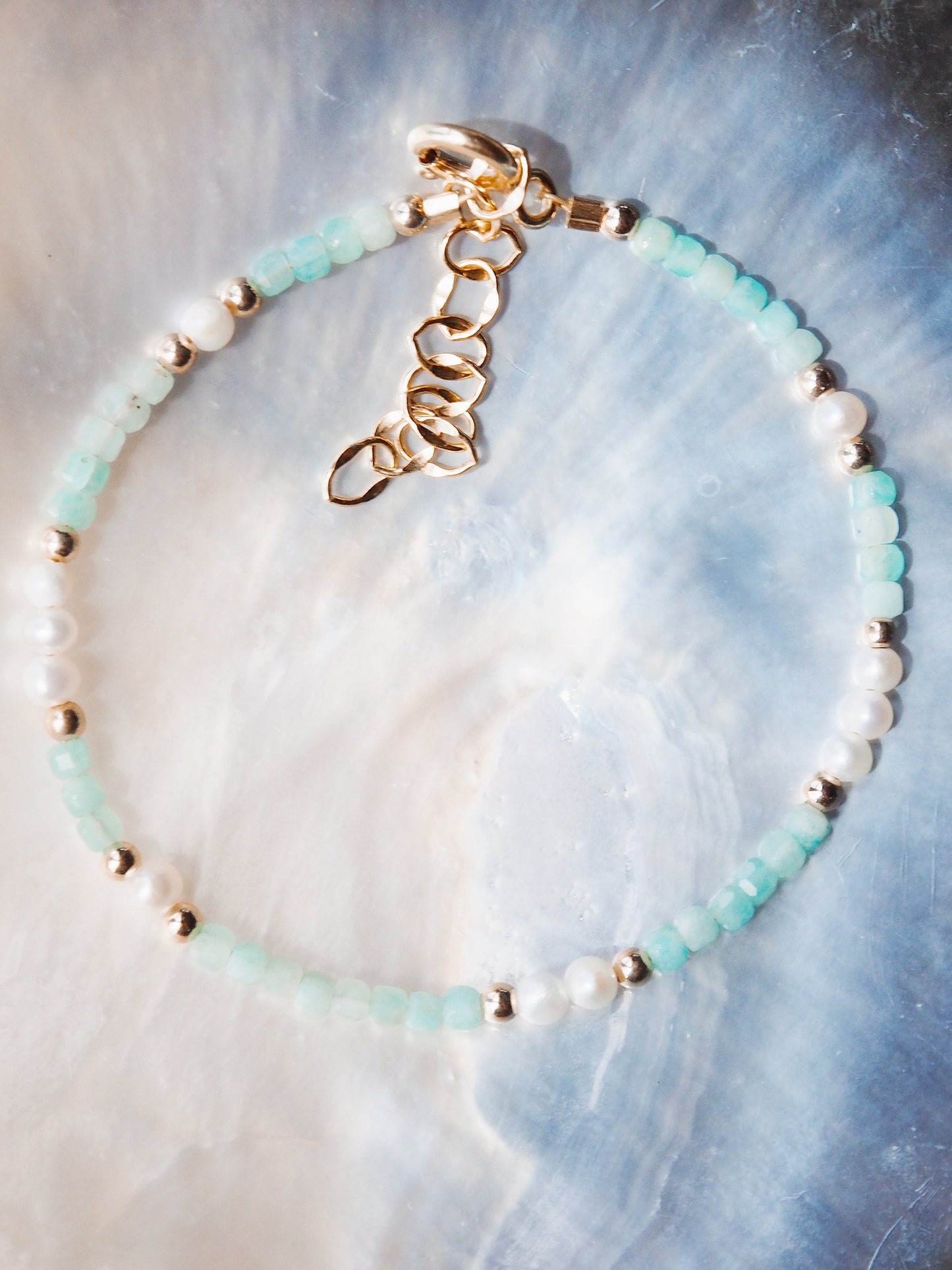 Gemstone and Pearl Bracelet - Ke'ala