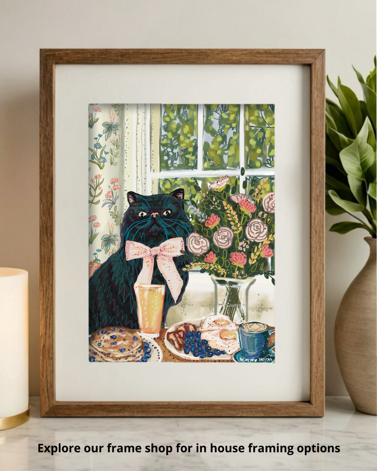 Persain cat - Build Your Pet Portrait Paper Print