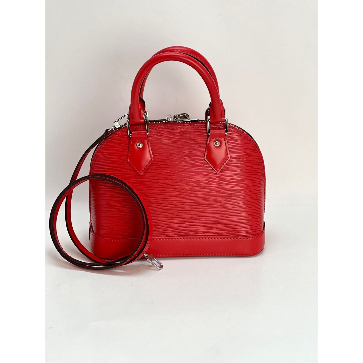 LOUIS VUITTON Alma BB Epi Coquelicot Shoulder Bag
