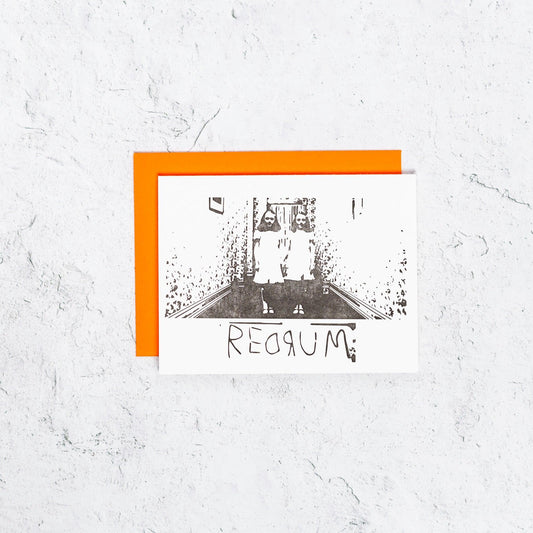 Redrum Halloween Card