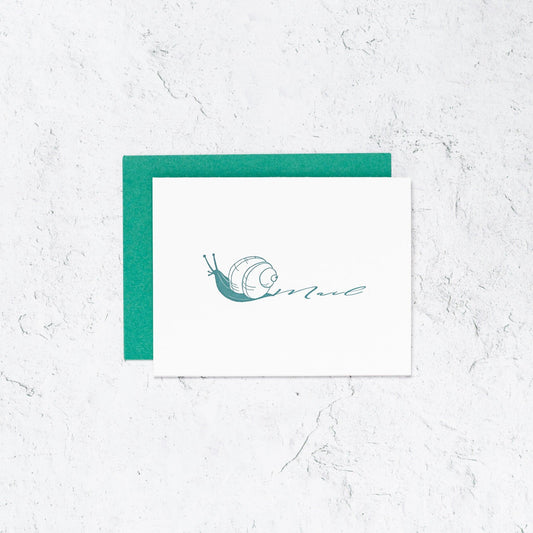 Snail Mail Letterpress Notecards Box Set of 10