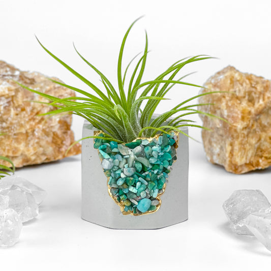 AMAZONITE GEODE PLANTER