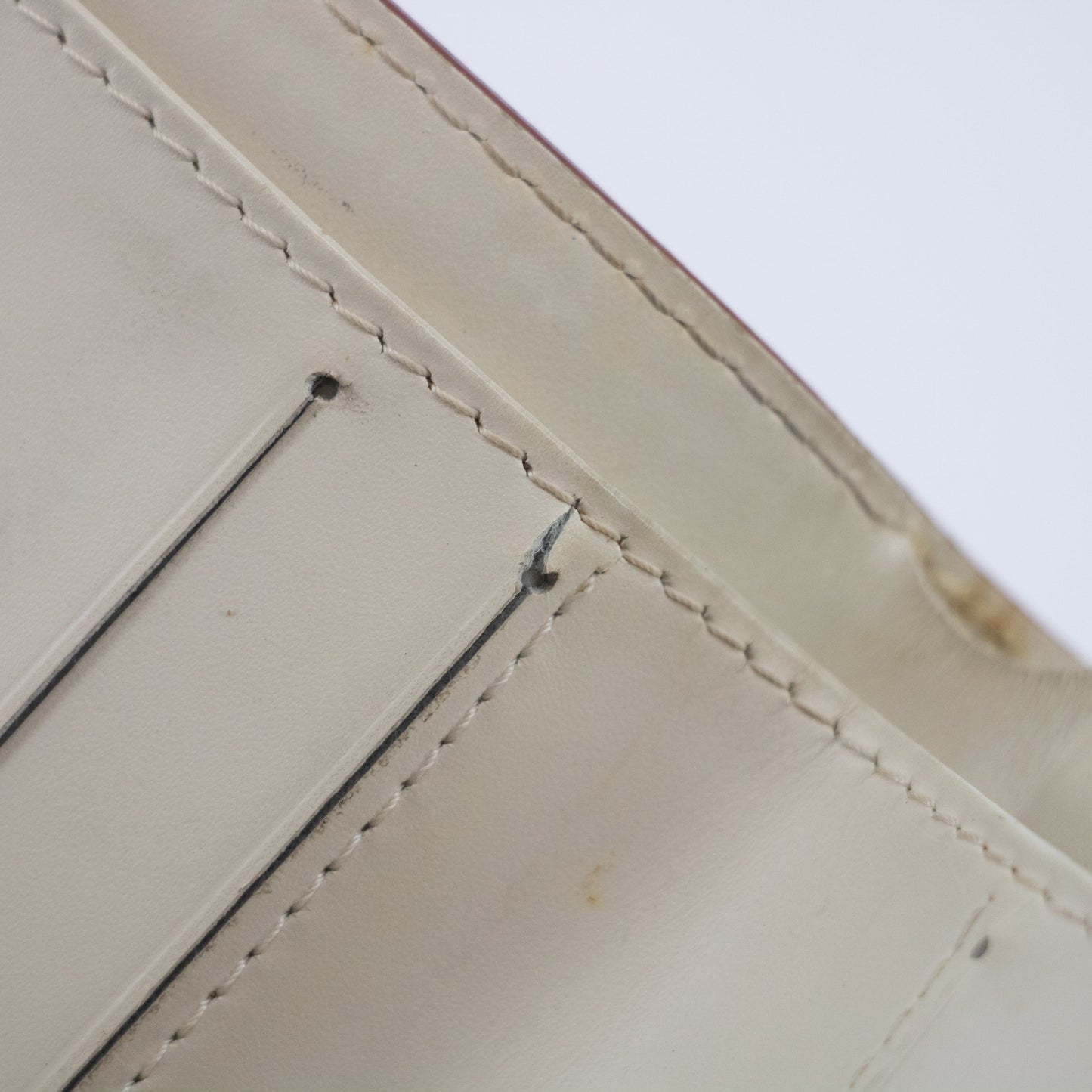 Louis Vuitton Ivory Suhali Compact Zippy Wallet #2055