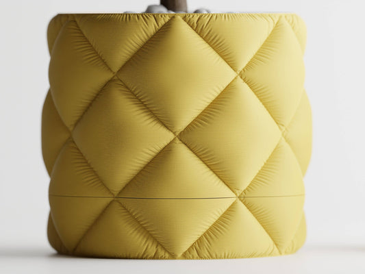 Inflated Planter Container with Drip Tray | Cute Home Decor