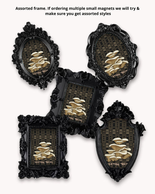 Oyster Mushroom Framed Magnet ( Small )