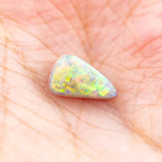 Triangle Natural Australian Black Opal Loose Gemstone 1.26 ct