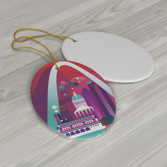 St. Louis Ceramic Ornament