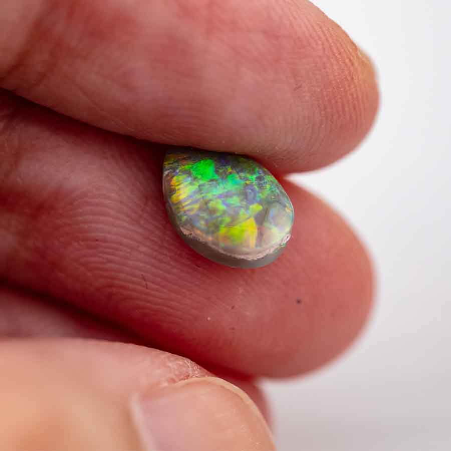 Natural Australian Black Opal Loose Gemstone 1.14ct