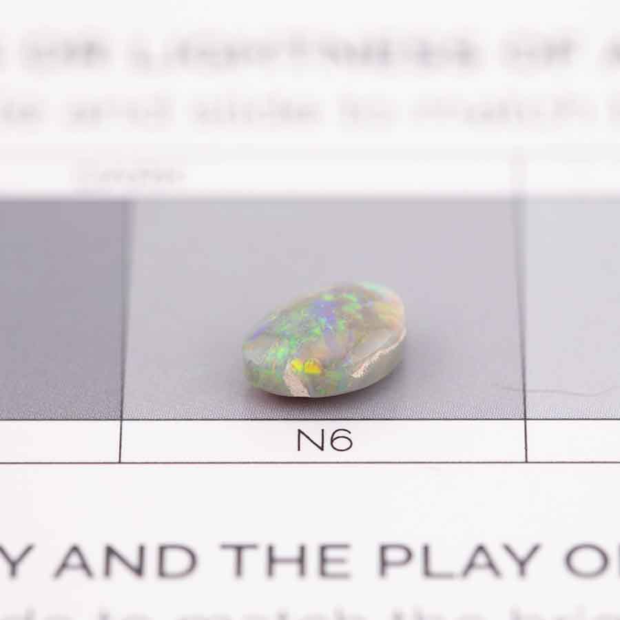 Natural Australian Black Opal Loose Gemstone 0.60ct
