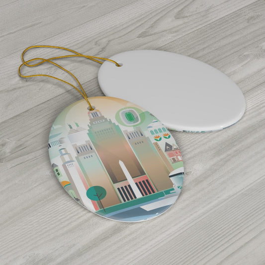 Buffalo Ceramic Ornament