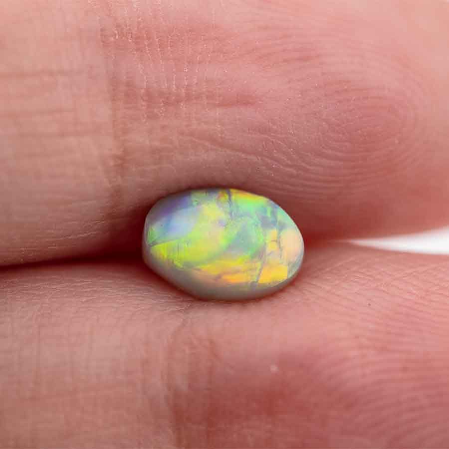 Natural Australian Black Opal Loose Gemstone 0.60ct