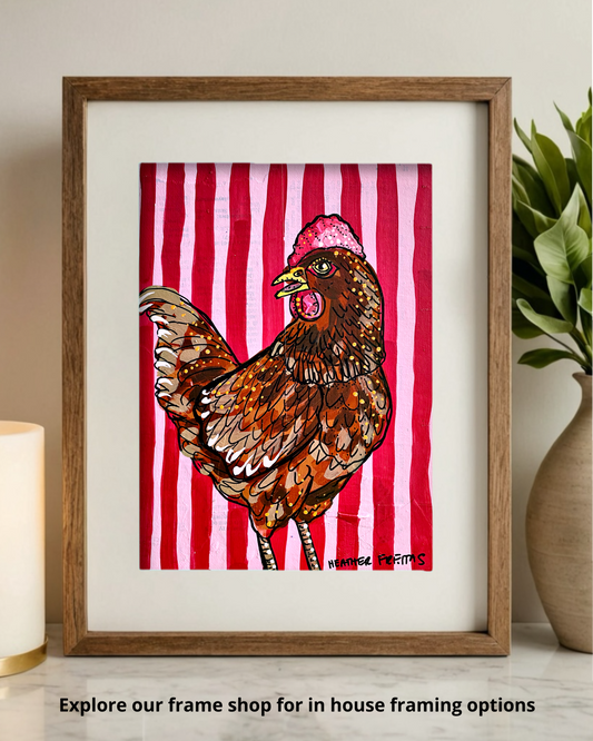 Brown Chicken ( Original Painting )