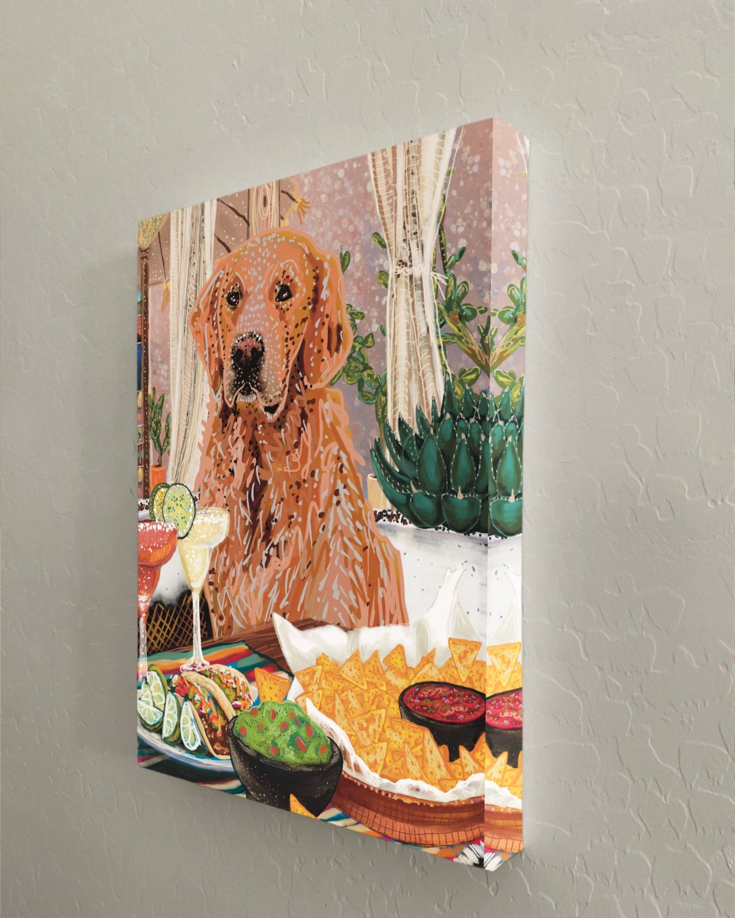 Golden Retriever- Build Your Pet Portrait Paper Print