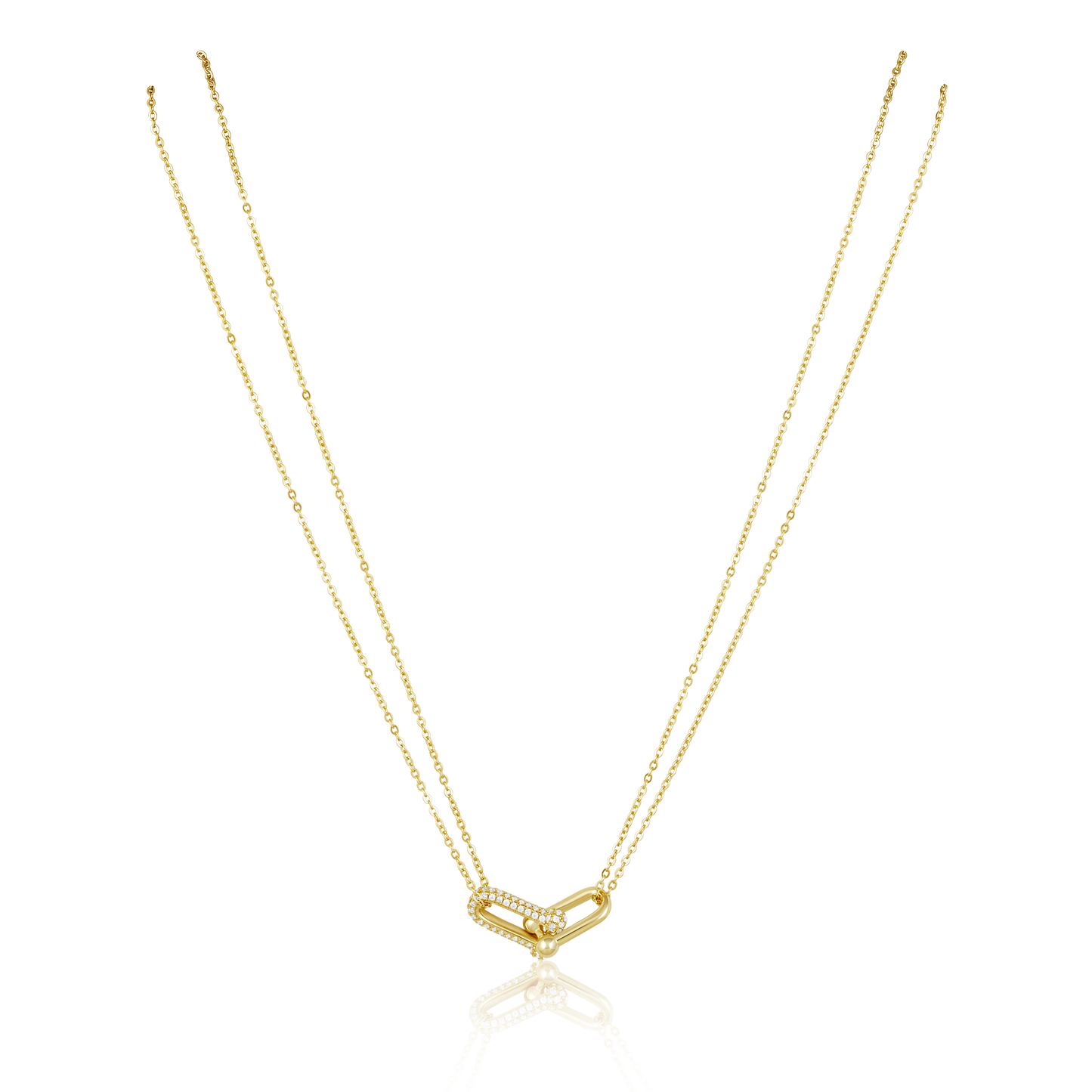 Link Pave Necklace