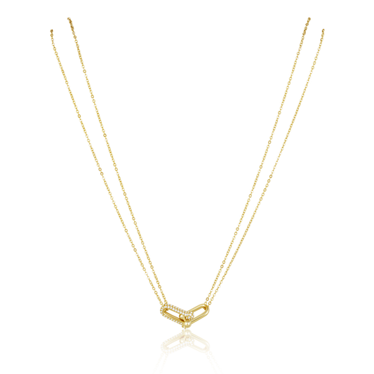 Link Pave Necklace