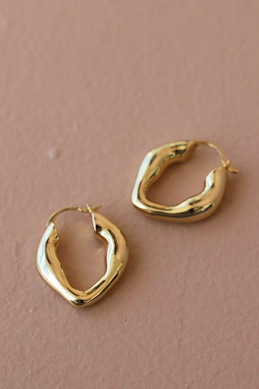 ORGANIC GOLD HOOPS