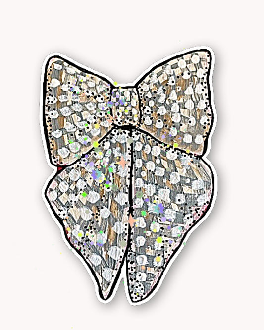 White Ribbon Sticker