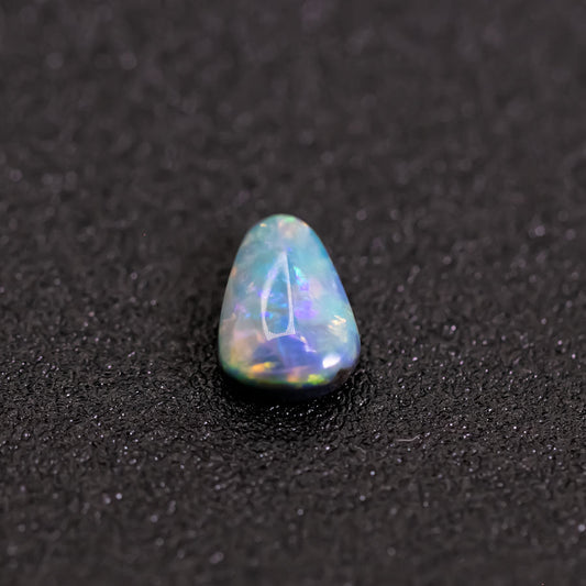 Pear Natural Australian Black Opal 0.43 ct Loose Gemstone Jewelry Making Design