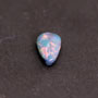Pear Natural Australian Black Opal 0.43 ct Loose Gemstone Jewelry Making Design