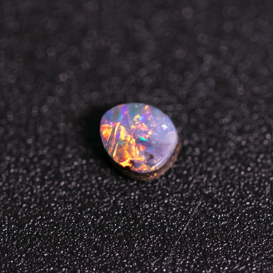 Small Round Australian Boulder Opal 0.50ct Loose Gemstone Jewelry Making