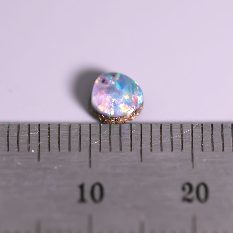 Small Round Australian Boulder Opal 0.50ct Loose Gemstone Jewelry Making