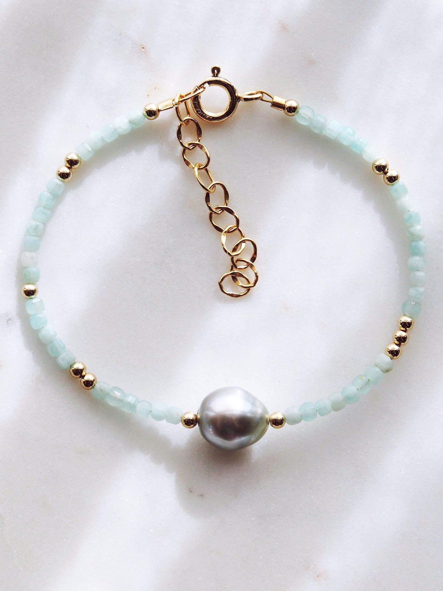 Tahitian Pearl and Gemstone Bracelet - Iolana