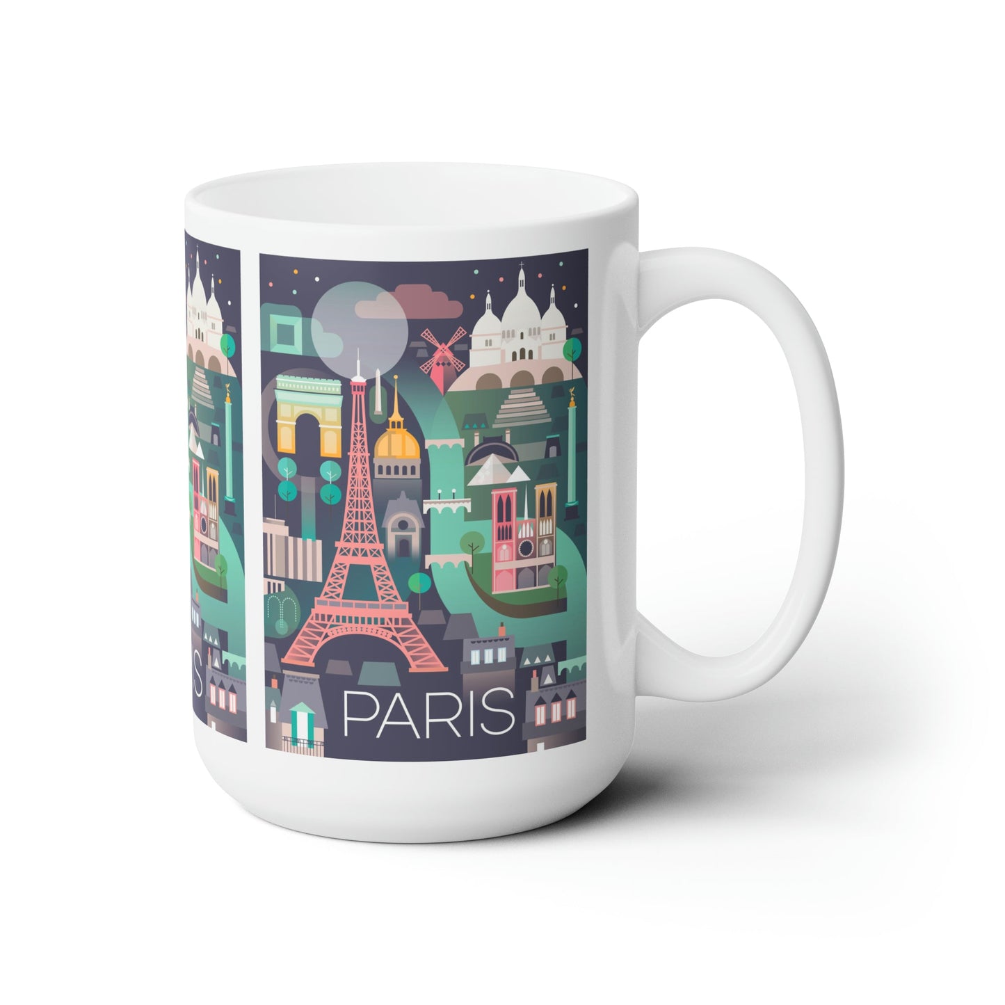 Paris Ceramic Mug 11oz or 15oz