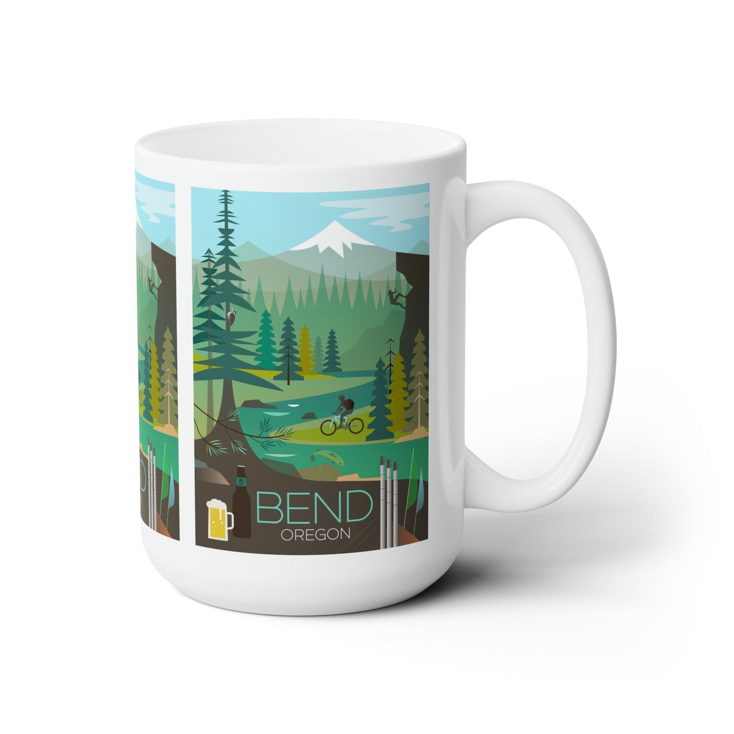 Bend, Oregon Ceramic Mug 11oz or 15oz