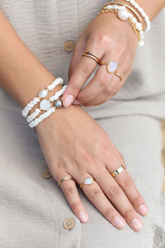Choose your Stretchy Puka Shell Bracelet - Ali'ikai