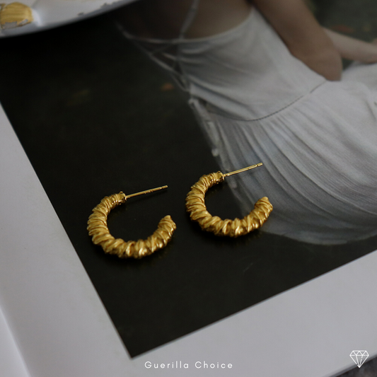 MADELYN CHARM GOLD EARRINGS