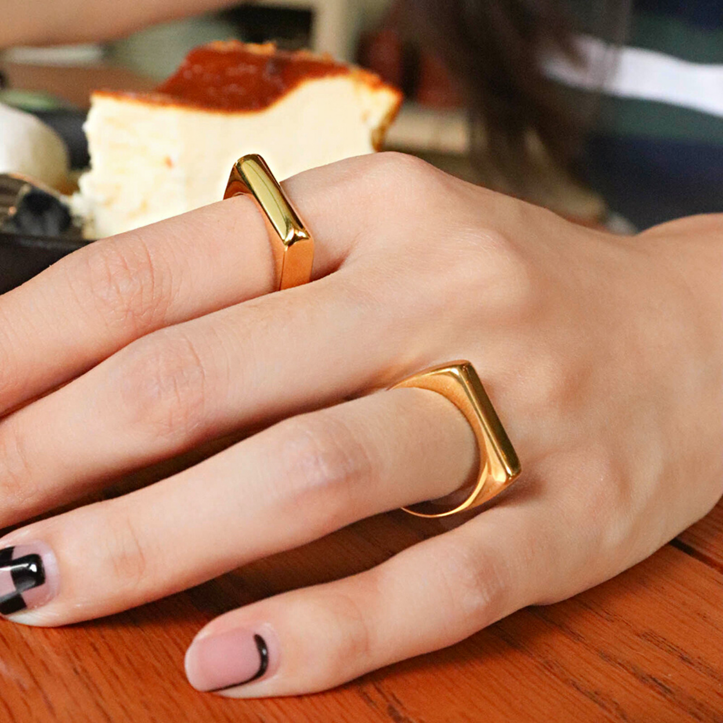 DELINE PAQUET GOLD RING
