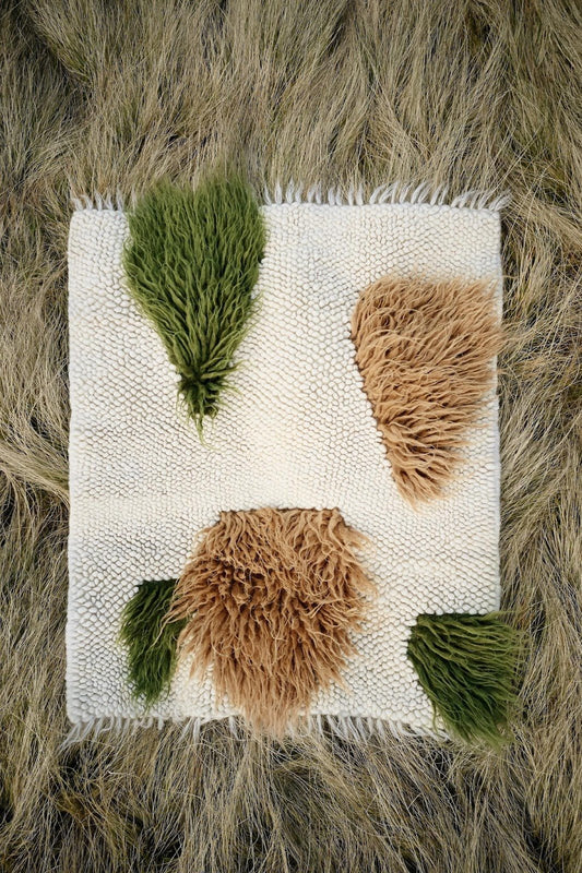 Handwoven Wool Area Rug "Forest"