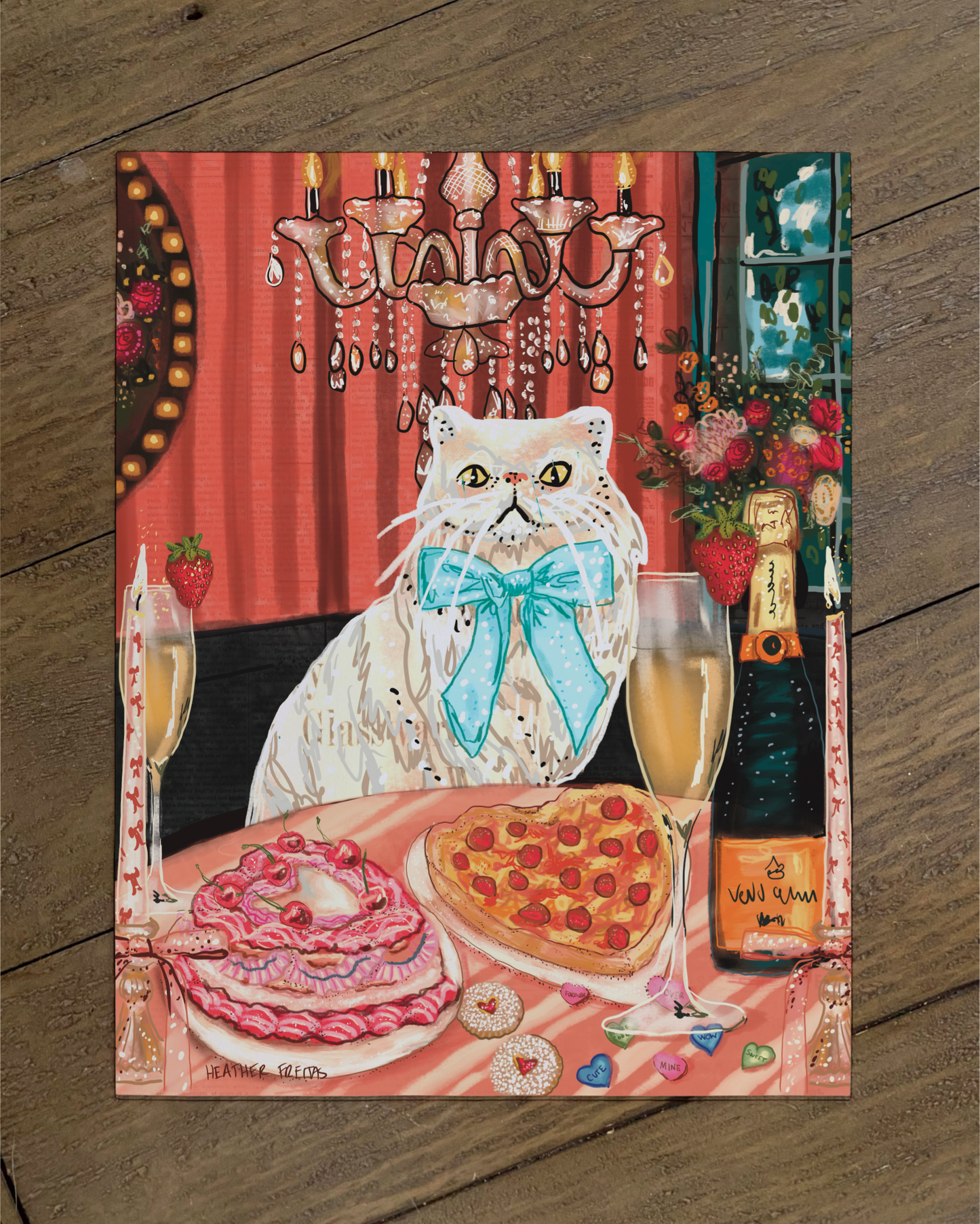 Persain cat - Build Your Pet Portrait Paper Print