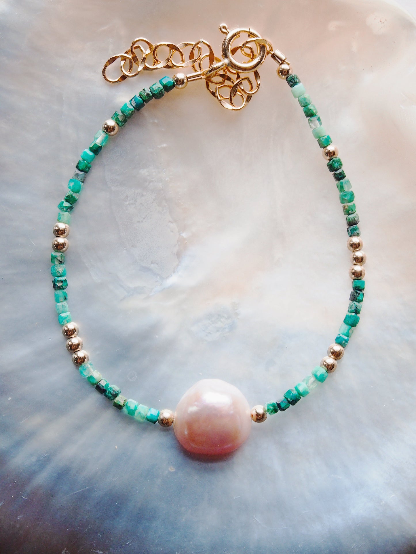 Pink Pearl and Gemstone Bracelet - Akala