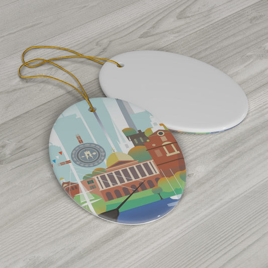 Boston Ceramic Ornament
