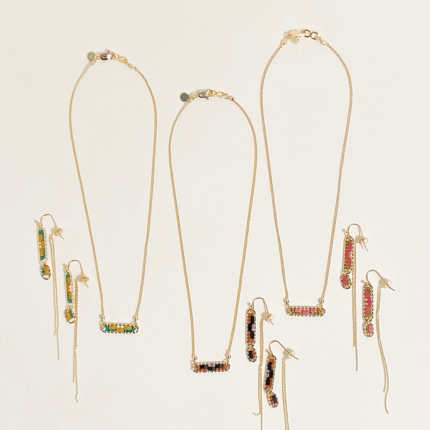 Abstract Necklace in Orchid
